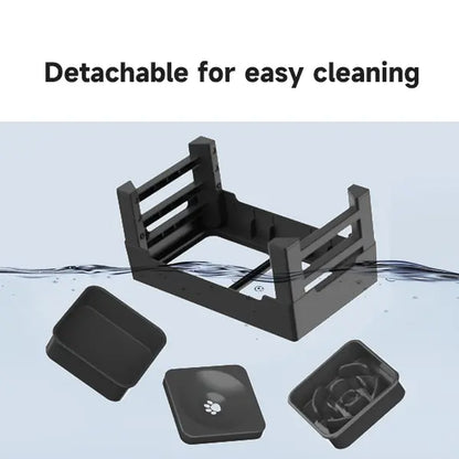 GOYJOY Adjustable Elevated Dog Bowls with Anti-Slip Design - Ergonomic Raised Feeding Station for Dogs and Cats, Suitable for Small to Large Pets, Includes Slow Feeders and No-Spill Water Bowl