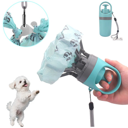 GOYJOY Protable Pet Poop Scooper,1 Count Dog Waste Bag Holder, Pet Waste Bag Dispenser, Outdoor Dog Poop Scooper&Dog Poop Bag Holder- Portable Travel Accessory for Small & Large Dogs